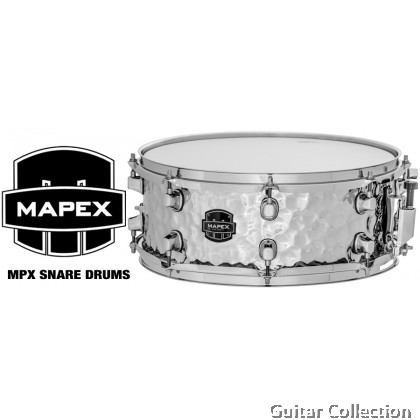 Mapex Snare Drum MPST4558H MPX Hammered Steel Chrome 8 Lug 14x5.5" / 1.0MM HAMMERED STEEL