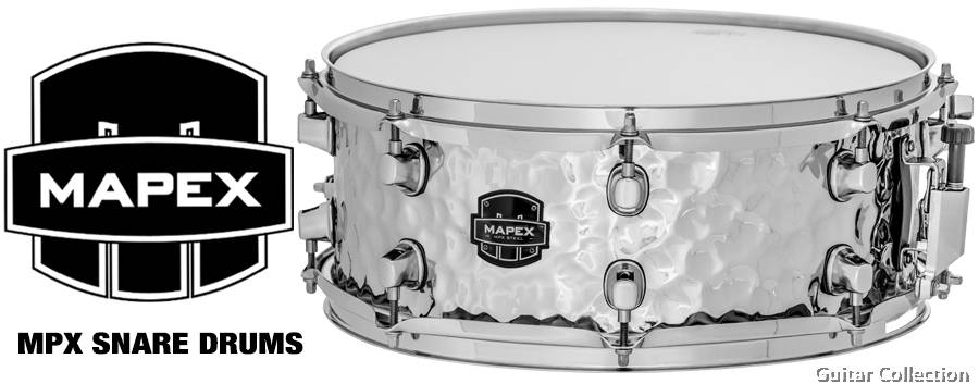 Mapex mpx hammered steel snare drum top