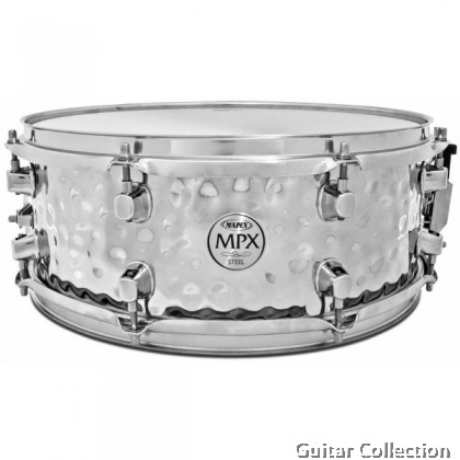 Mapex Snare Drum MPST4558H MPX Hammered Steel Chrome 8 Lug 14x5.5" / 1.0MM HAMMERED STEEL