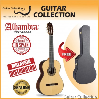 Alhambra 7P A Spruce | Classical Guitar | Solid Spruce Top, Rosewood B&S | Case (Made In Spain)