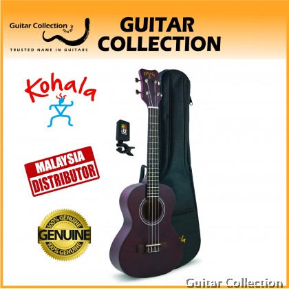 Kohala KPP-T Tenor 26" Ukulele Player Pack Natural with Original Gig Bag & Tuner