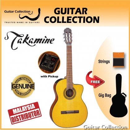 Takamine GC1CE NAT | Electric-Classical Cutaway Guitar | Spruce Top, Mahogany B&S | TP-E