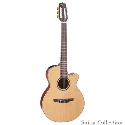 Takamine P3FCN Pro Series FCN Cutaway Nylon Classical Acoustic-Electric Solid Cedar Top Guitar CT4BII Preamp Hard Case