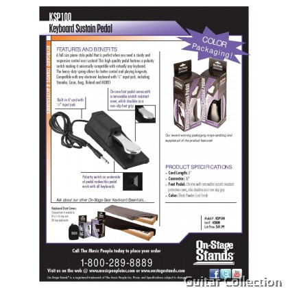 On Stage KSP100 Keyboard Sustain Pedal