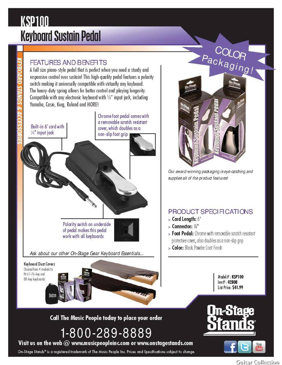 Ksp 100 2025 sustain pedal