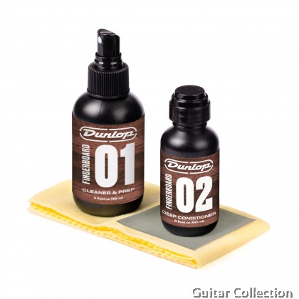 Jim Dunlop 6502 System 65 Guitar Fingerboard Kit | Cleaner, Conditioner, Fret Polishing Cloth