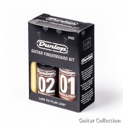 Jim Dunlop 6502 System 65 Guitar Fingerboard Kit | Cleaner, Conditioner, Fret Polishing Cloth