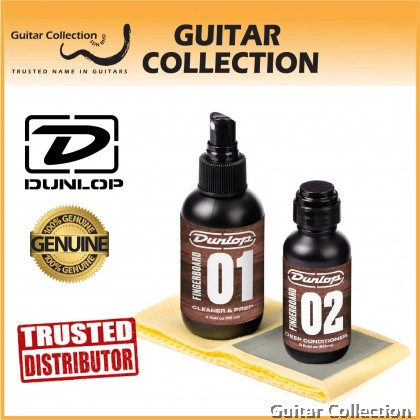 Jim Dunlop 6502 System 65 Guitar Fingerboard Kit | Cleaner, Conditioner, Fret Polishing Cloth
