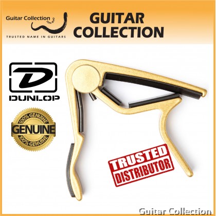 Jim Dunlop 83CG Trigger Acoustic Guitar Capo | Curved | Gold