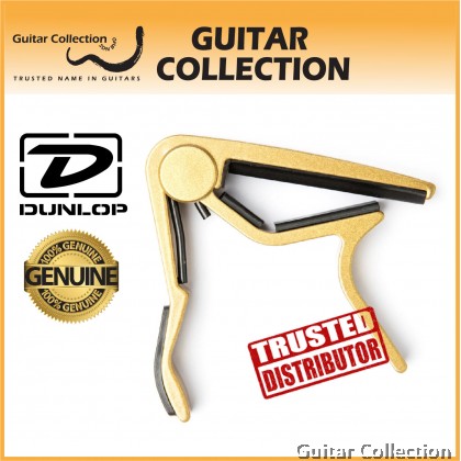 Jim Dunlop 84FG Trigger Acoustic Guitar Capo | Flat | Gold