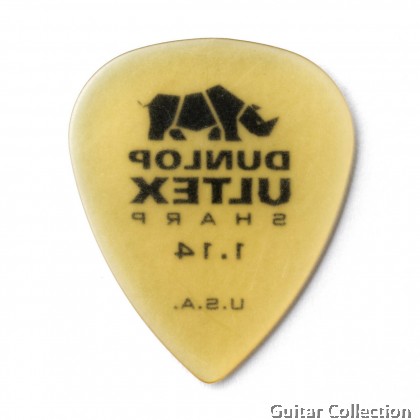 Jim Dunlop 433P114 Ultex Sharp Guitar Picks | 1.14mm (6 pcs/pack)