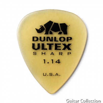 Jim Dunlop 433P114 Ultex Sharp Guitar Picks | 1.14mm (6 pcs/pack)