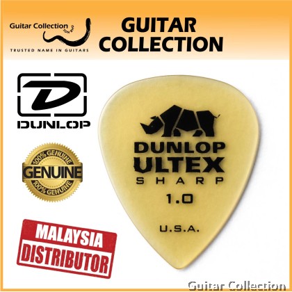 Jim Dunlop 433P100 Ultex Sharp Guitar Picks | 1.00mm (6 pcs/pack)