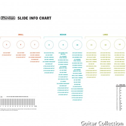 Jim Dunlop 222 Solid Brass Guitar Slide Medium Wall, Medium Size
