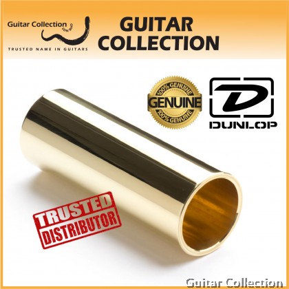 Jim Dunlop 222 Solid Brass Guitar Slide Medium Wall, Medium Size