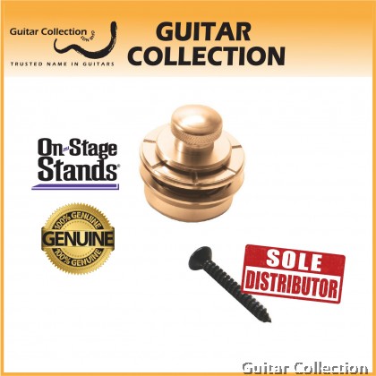 On Stage NSL7200G Hennessy Guitar Strap Lock GOLD (Pair)