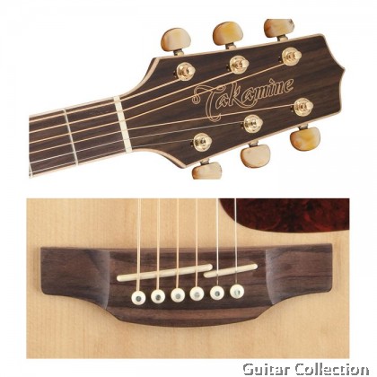 Takamine GD71CE NAT | Dreadnought Cutaway Acoustic-Electric Guitar | Solid Spruce Top, Black Walnut B&S | TK-40D