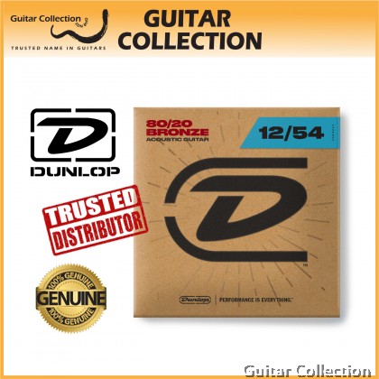 Jim Dunlop DAB1254 Acoustic Guitar Strings | 80/20 Bronze | Light 012-054