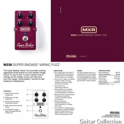 Jim Dunlop MXR M236 Superbadass Variac Fuzz Effect Pedal