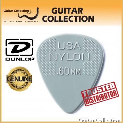 Jim Dunlop 44P060 Nylon Standard Guitar Picks | 0.60mm (12 pcs/pack)