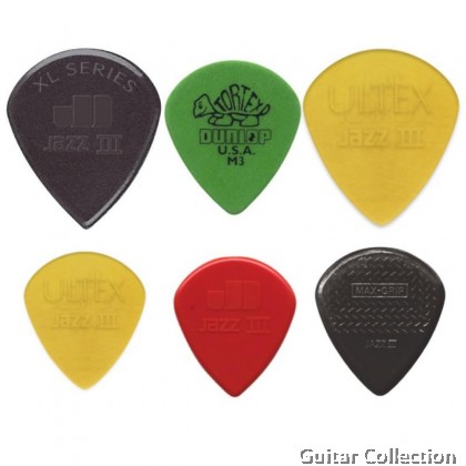 Jim Dunlop PVP103 Jazz III Variety Pack Guitar Picks (6 pcs/pack)