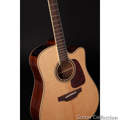 Takamine P4DC | Pro Series | Dreadnought Acoustic-Electric Guitar | Solid Spruce Top, Sapele B&S | CTP-3 | Case