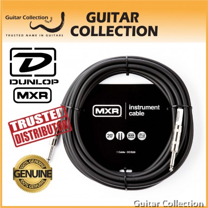 Jim Dunlop MXR DCIS20 Instrument Guitar Cable | Mono | 20ft (6.1m)