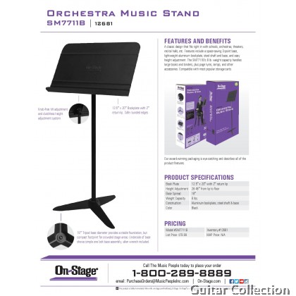 On Stage SM7711 MUSIC CONDUCTOR Orchestra Stand