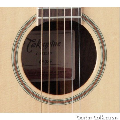 Takamine GY93E | New Yorker Parlour Acoustic-Electric Guitar | Solid Spruce Top, 3-pcs Black Walnut / Maple B&S | TK-40D