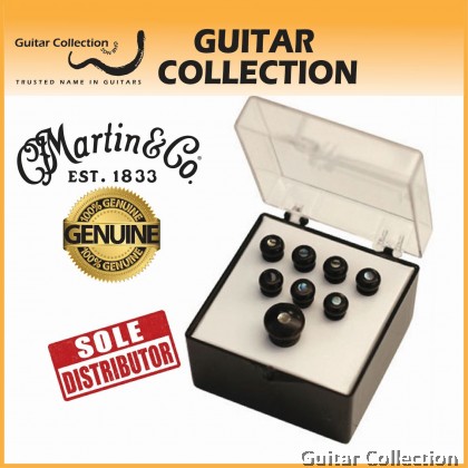 Martin 18APP50 Pearl Inlaid Ebony Bridge & Endpins Set | Ebony