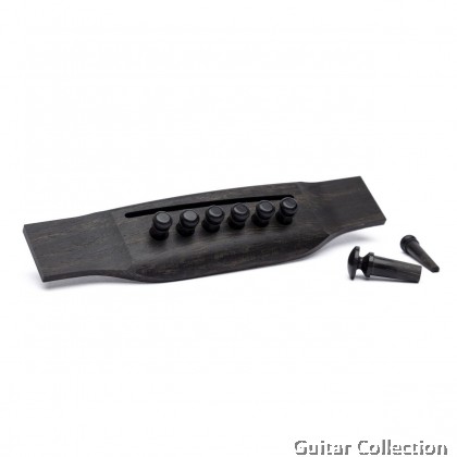 Martin 18APP17 Ebony Bridge Pins & Endpin Set | Plain