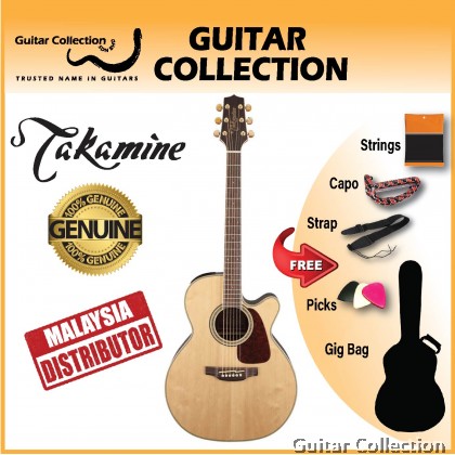 Takamine GN71CE NAT | NEX Cutaway Acoustic-Electric Guitar | Solid Spruce Top, Black Walnut B&S | TK-40D