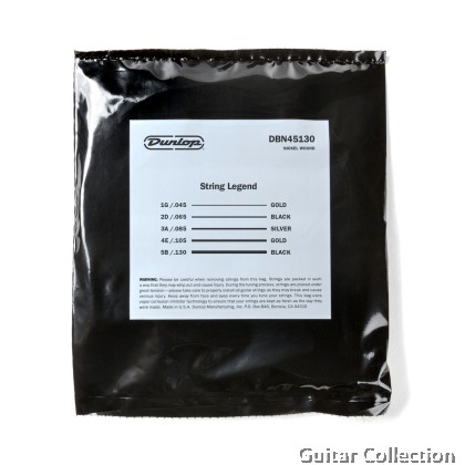 Jim Dunlop DBN45130 Bass Guitar Strings | 5-String | Nickel Wound | 045-130