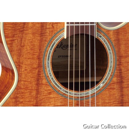 Takamine Legacy Series EF508KC NEX Cutaway Body Acoustic-Electric, Hawaiian Koa with CT4B II Preamp & Hard Case