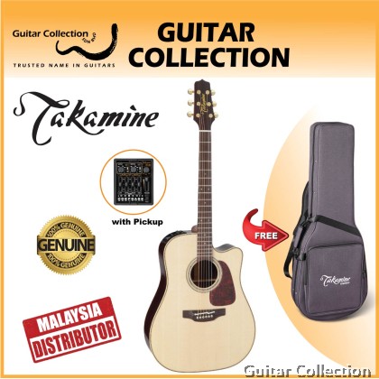 Takamine P5DC NAT | Pro Series | Dreadnought Acoustic-Electric Guitar | Solid Spruce Top, Rosewood B&S | CT4-DX | Case