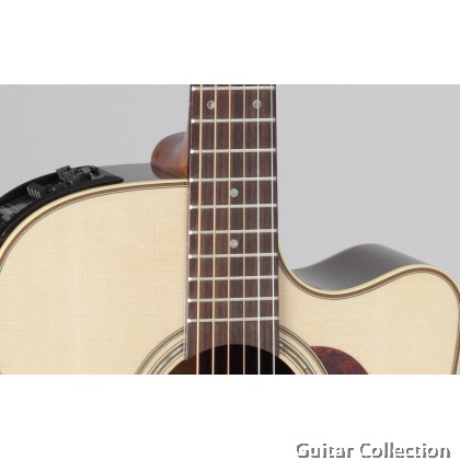 Takamine Pro Series P5DC NAT Dreadnought Cutaway Acoustic-Electric, Solid Spruce Top with CTP3 Preamp & Hard Case