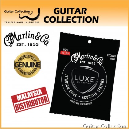 Martin MTCN160 | 012-055 | Titanium Core | Acoustic Guitar Strings | Light