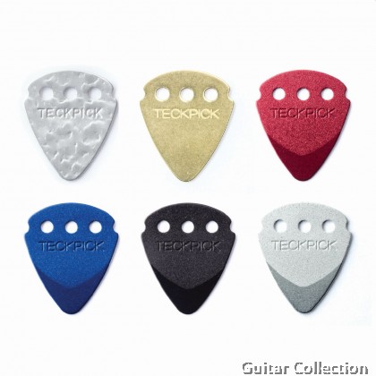 Jim Dunlop TECKPICK 4670 ANODIZED ALUMINUM PLECTRA ( 2 Pcs / Pack ) (Random Colors)