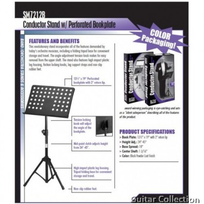 On Stage SM7212B PERFORATED QURAN/Conductor STAND