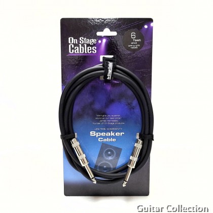 On Stage SP14-6 14AWG Speaker Cable 6 ft. (QTR-QTR)