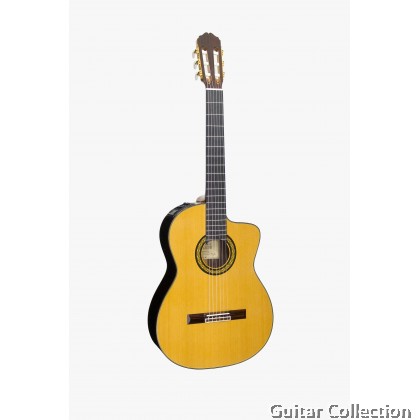 Takamine TH5C Hirade | Classical Cutaway Acoustic-Electric Guitar | Solid Cedar Top, Rosewood B&S | CTP-3 | Case