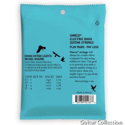 Martin Darco D9900 | 040-095 | 4 String Electric Bass Strings | Extra Light 