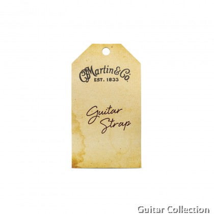 Martin 18A0028 Premium Rolled Guitar Strap | 100% Leather | Brown (Width: 3 1/8" / Length: 38" - 54" )
