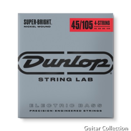 Jim Dunlop DBSBN45105 Bass Guitar Strings | 4-String | Super Bright Nickel Wound | 045–105