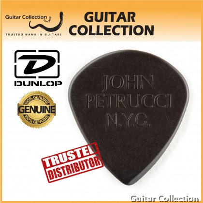 Jim Dunlop 518PJPBK John Petrucci Primetone Sculpted Guitar Picks (Black) | 1.38mm (3 pcs/pack)
