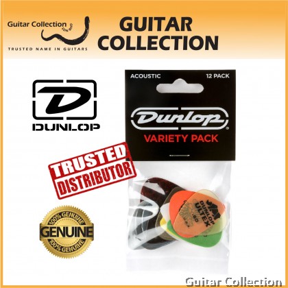 Jim Dunlop PVP112 Acoustic Variety Pack Guitar Picks (12 pcs/pack)