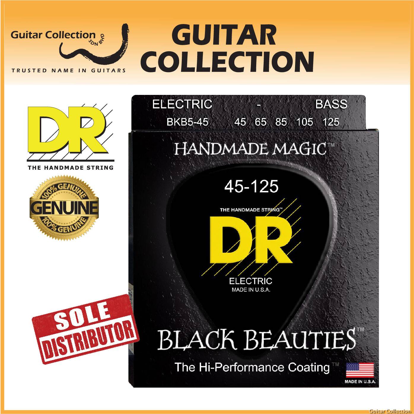 Dr black beauties on sale bass strings 5