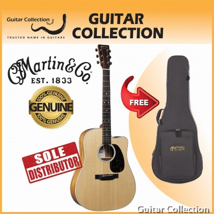Martin DC-13E Dreadnought Spruce Top Mutenye Back & Side Acoustic-Electric Guitar with Fishman MX-T Preamp & Gig Bag