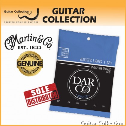 Martin Darco D220 | 012-054 | Phosphor Bronze Acoustic Guitar Strings | Light 