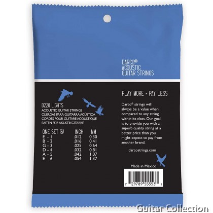 Martin Darco D220 | 012-054 | Phosphor Bronze Acoustic Guitar Strings | Light 